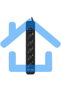 Фильтр SVEN SF-05LU 1,8 м (5 евро розеток,2*USB(2,4А)) черный, цветная коробка Surge protector SVEN SF-05LU 1,8 м (5 евро розеток,2*USB(2,4А)) черный, цветная коробка