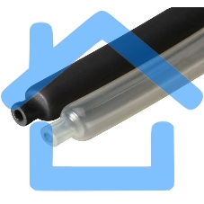 Трубка термоусадочная клеевая ТТК-(3:1)-50/17 черный 1м КВТ 59702