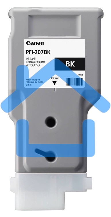 Картридж струйный Canon PFI-207 BK (8789B001) черный (300 мл) для Canon imagePROGRAPH iPF680, 685, 780, 785