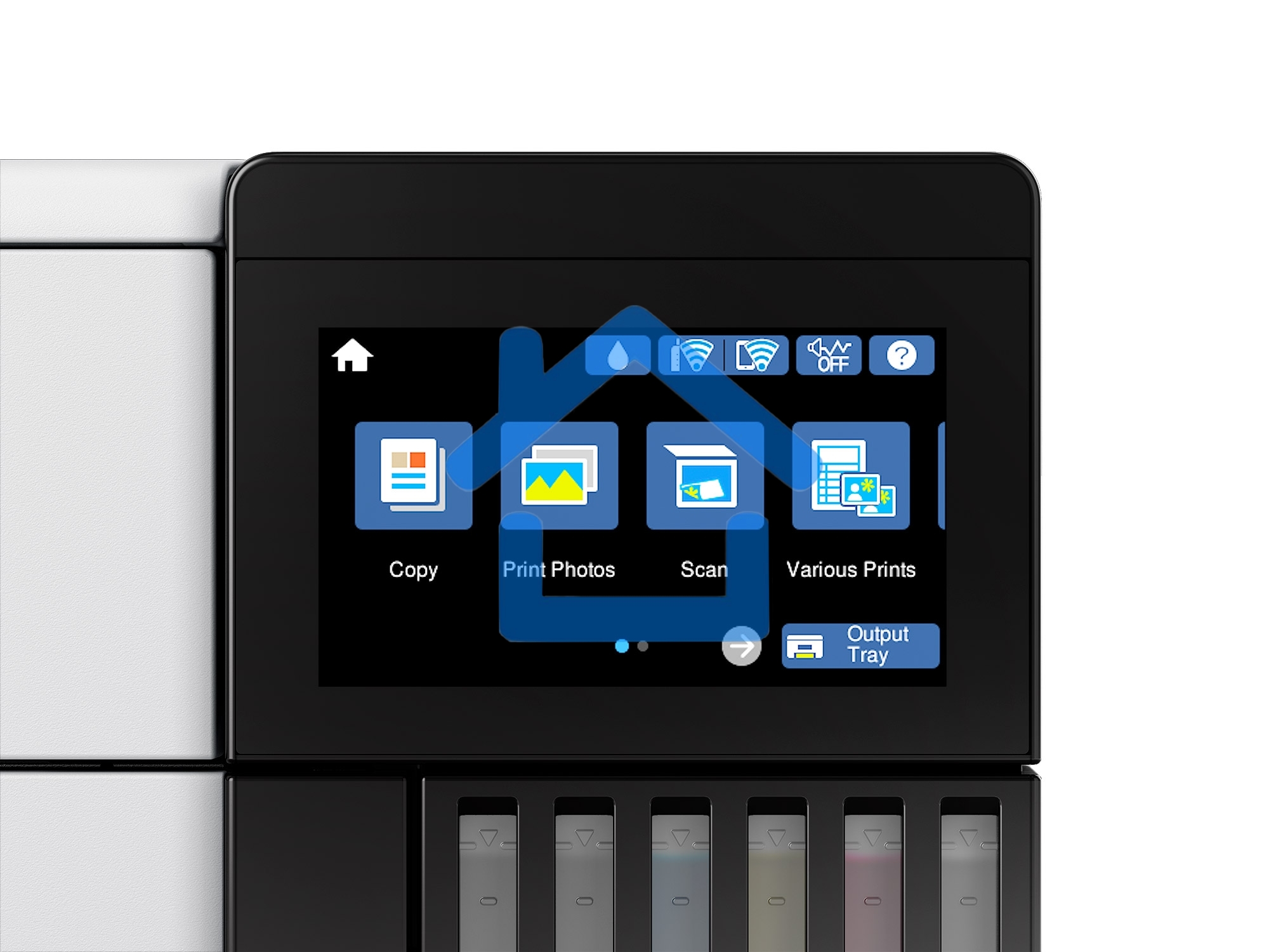 МФУ струйное Epson L8160 (C11CJ20404/403/402) A4 Duplex Net WiFi USB RJ-45 черно-белый