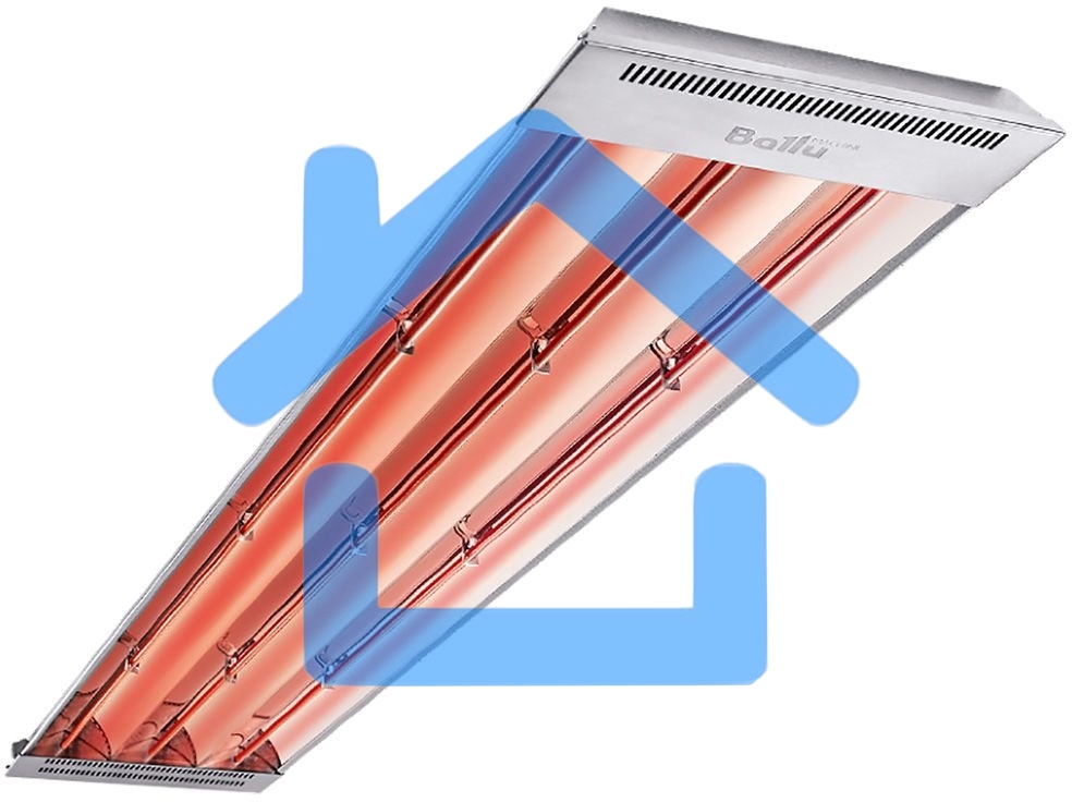 Обогреватель инфракрасный Ballu BIH-Т-6.0 серый, 6000 Вт, 60 м2