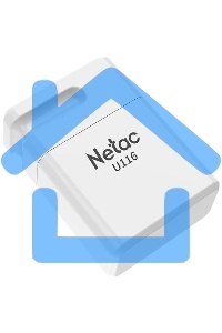 Флешка USB Netac U116 64 Gb <NT03U116N-064G-20WH>, USB 2.0, миниатюрная пластиковая белая