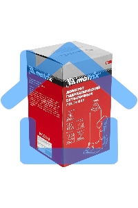 Домкрат гидравлический бутылочный Matrix, 4 т, h подъема 194–372 мм