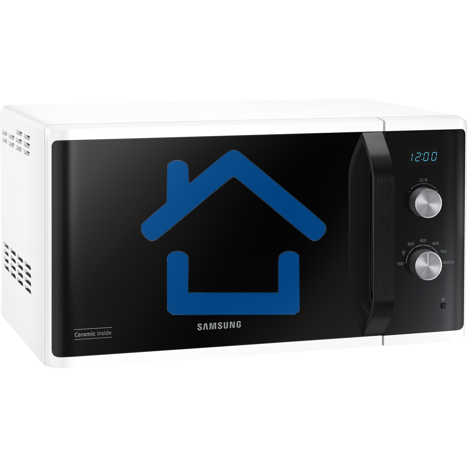 Микроволновая печь Samsung MS23K3614AW белый, 23 л, 800 Вт, переключатели - поворотный механизм