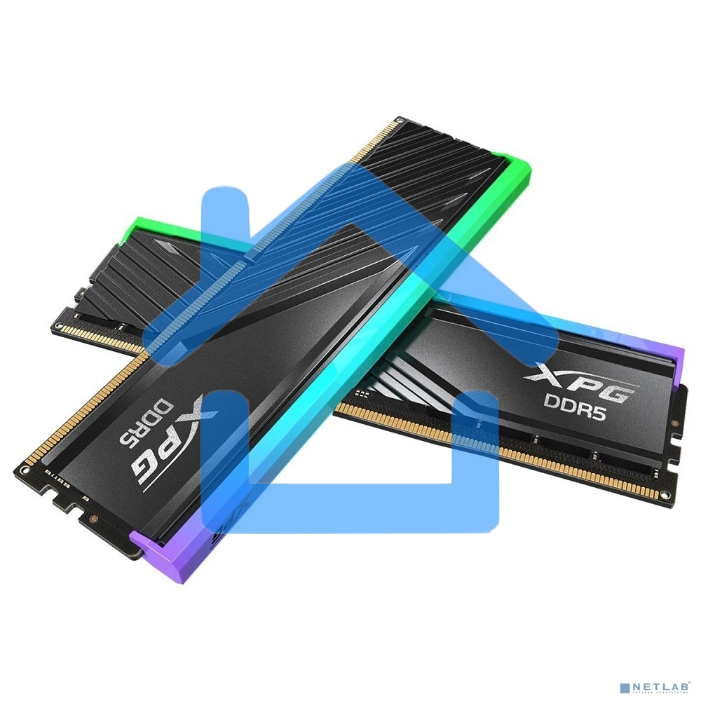 Оперативная память XPG Lancer Blade, DDR5, 32Gb (2x16Gb), 6000MHz, CL30, DIMM, с радиаторами, RGB, черный