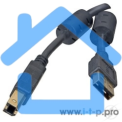Кабель Defender USB04-06 PRO Кабель USB 2.0 для соед. 1.8м AM/BM, зол.конт, 2фер.фил.