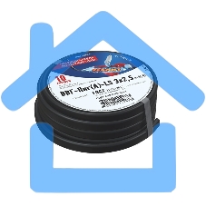 Кабель силовой медный ВВГ-Пнг(А)-LS 3x2,5 мм², длина 10 метров, ГОСТ 31996-2012, ТУ 16.К71-310-2001 Rexant Кабель силовой медный ВВГ-Пнг(А)-LS 3x2,5 мм², длина 10 метров, ГОСТ 31996-2012, ТУ 16.К71-310-2001 Rexant