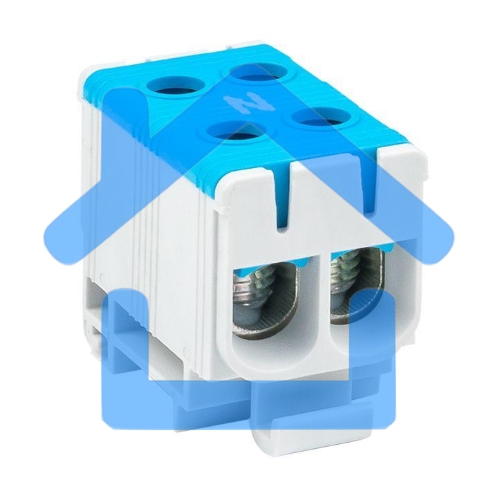 Клемма силовая вводная двойная КСВ 16-50 синяя EKF PROxima plc-kvs2-16-50-blue EKF