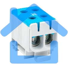 Клемма силовая вводная двойная КСВ 16-50 синяя EKF PROxima plc-kvs2-16-50-blue EKF