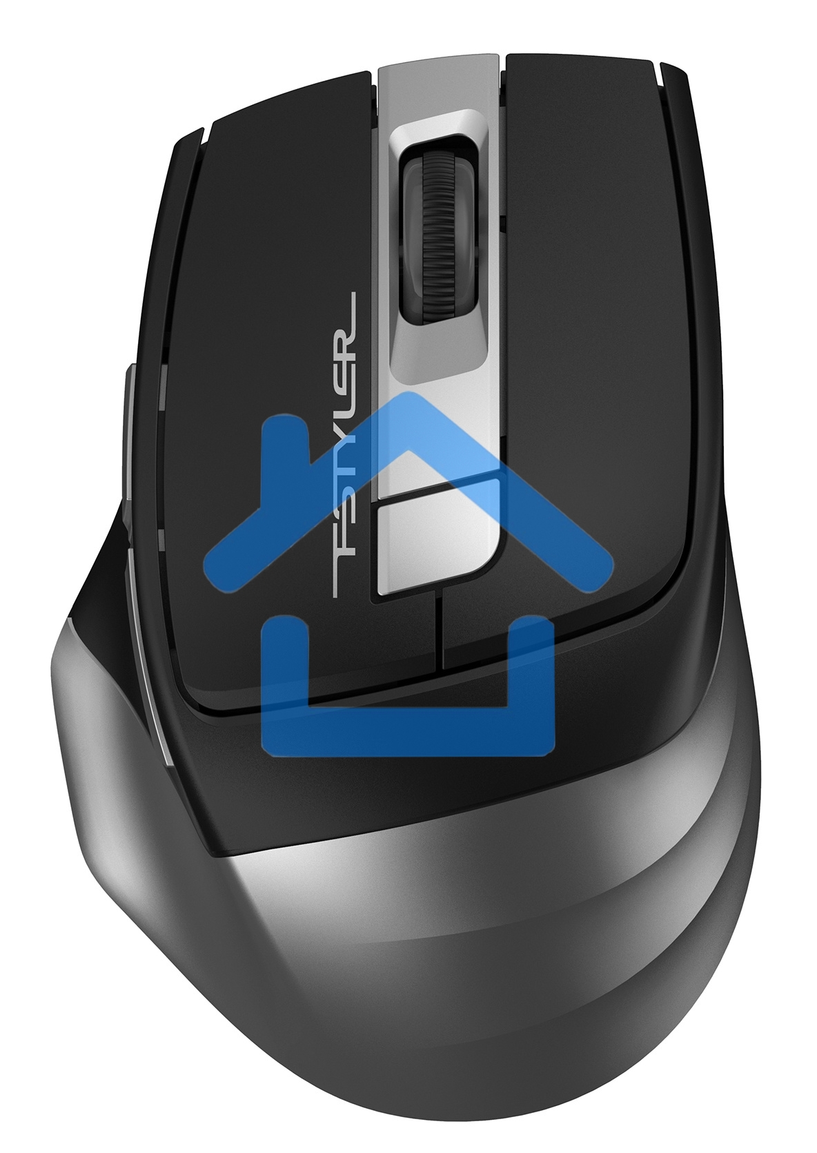 Мышь беспроводная A4Tech Fstyler FG35 серый/черный, 2000 dpi, радиоканал, USB, кнопки - 6