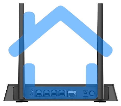 Маршрутизатор D-Link Беспроводной маршрутизатор N300 с гигабитным оптическим WAN-портом