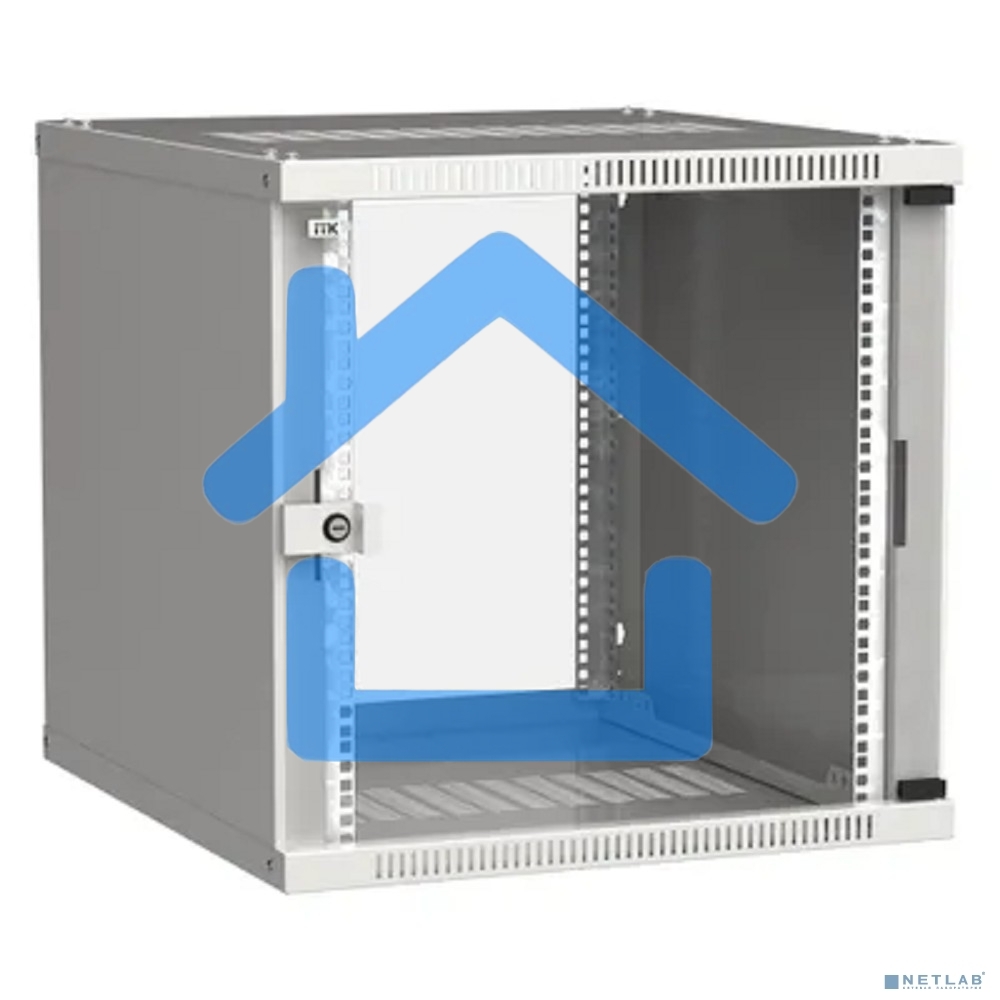 Шкаф ITK LWE3-12U66-GF LINEA WE 12U 600x600 мм дверь стекло серый