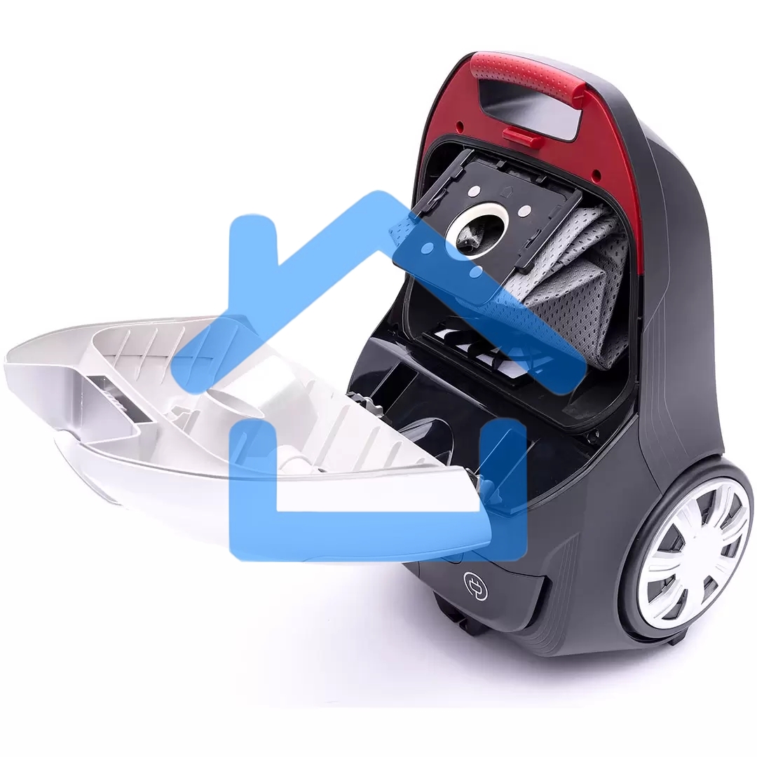 Пылесос Sharp ECJB19RS серебристый, 350/1900 Вт, уборка сухая, пылесборник мешок 2.3 л