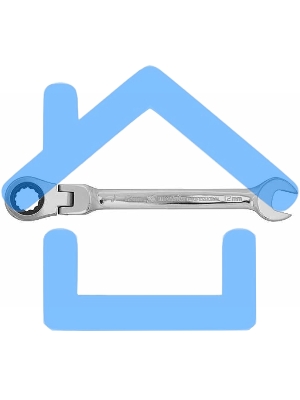 Ключ Matrix комбинированный трещоточный 14мм crv шарнирный зерк.хром