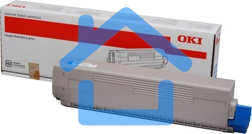 Картридж лазерный Oki C831/841 голубой 10K