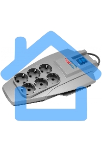 Сетевой фильтр Pilot X-Pro 3м (6 розеток) серый (коробка)