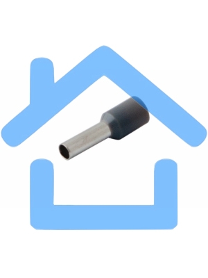 Наконечник штыревой втулочный изолированный F-9 мм 4 мм² (НШВи 4.0-9) серый Rexant