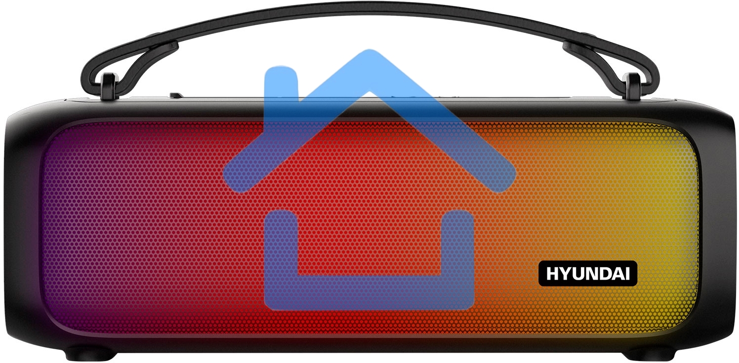 Портативная колонка Hyundai H-PS1020 черный 16W 2.0 BT 10м 1500mAh