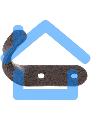 Крючок-вешалка №7, антик медь, 10шт. (Металлист)Россия