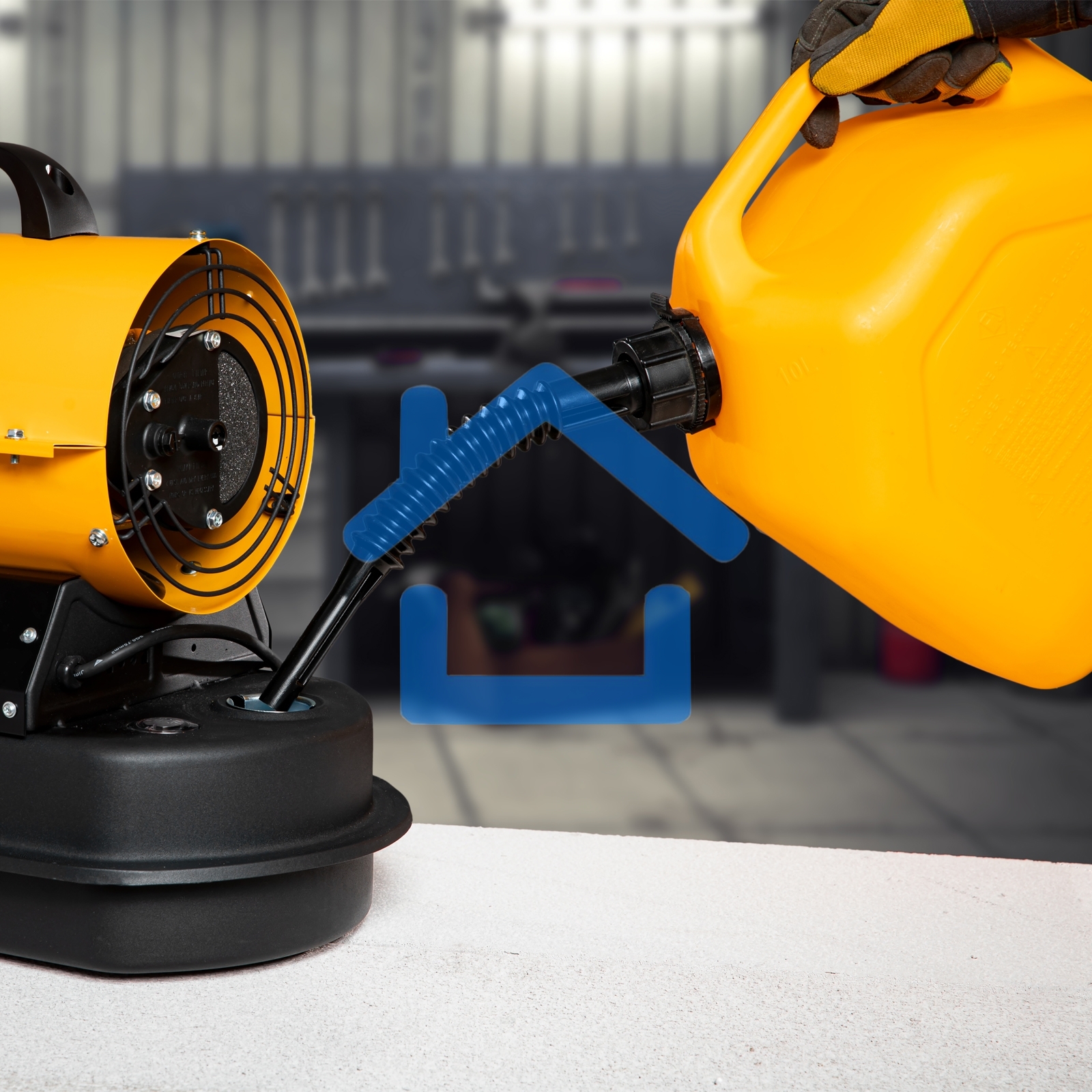 Дизельная тепловая пушка Denzel DHG-10, 10 кВт, 300 м3/ч, прямой нагрев