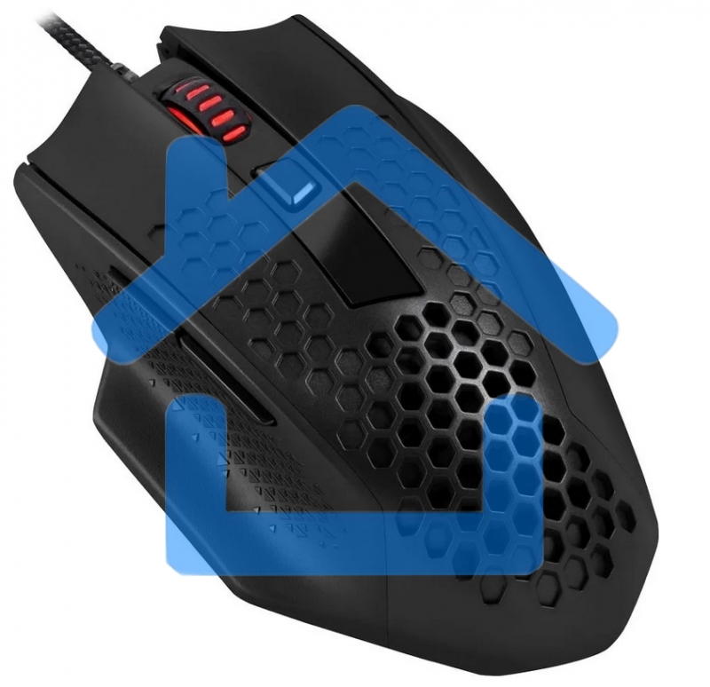 Мышь проводная Defender Redragon Bomber черный, 12400 dpi, USB, кнопки - 7