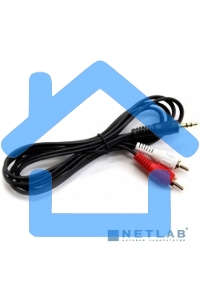 Кабель аудио (3.5мм Jack M -2xRCA M)3м Exegate, позолоченные разъемы