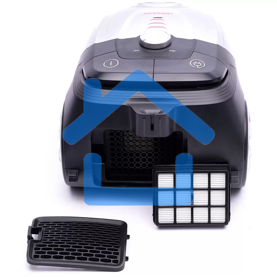 Пылесос Sharp ECJB19RS серебристый, 350/1900 Вт, уборка сухая, пылесборник мешок 2.3 л