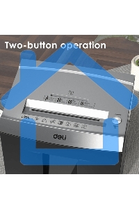 Шредер Deli ET096 серебристый (секр.P-5) фрагменты 16лист. 30лтр. CD