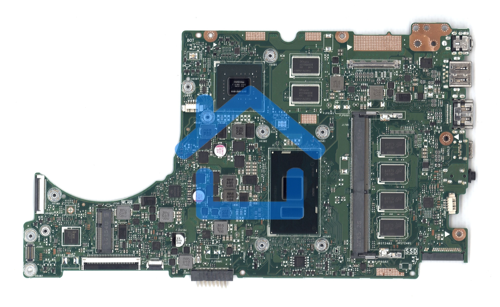 Материнская плата для Asus X410UV 8G/I7-7500U 90NB0F80-R00020