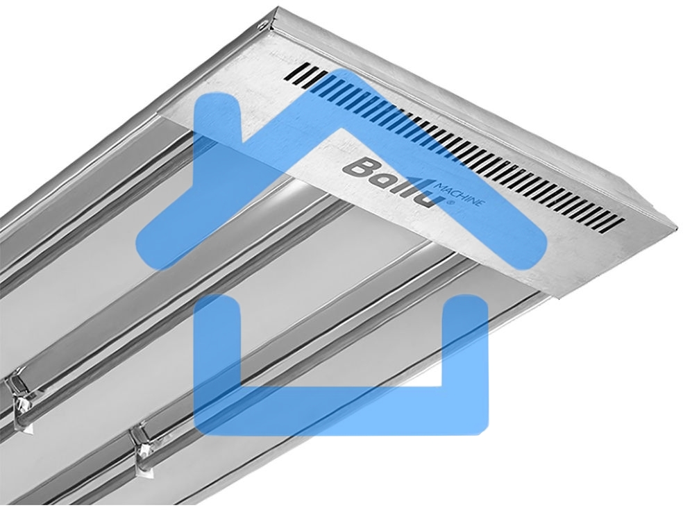 Обогреватель инфракрасный Ballu BIH-Т-6.0 серый, 6000 Вт, 60 м2