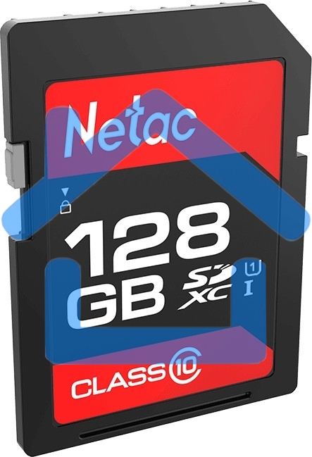 Флеш карта Netac P600 SDHC 128Gb U1/C10 up to 80MB/s, retail pack