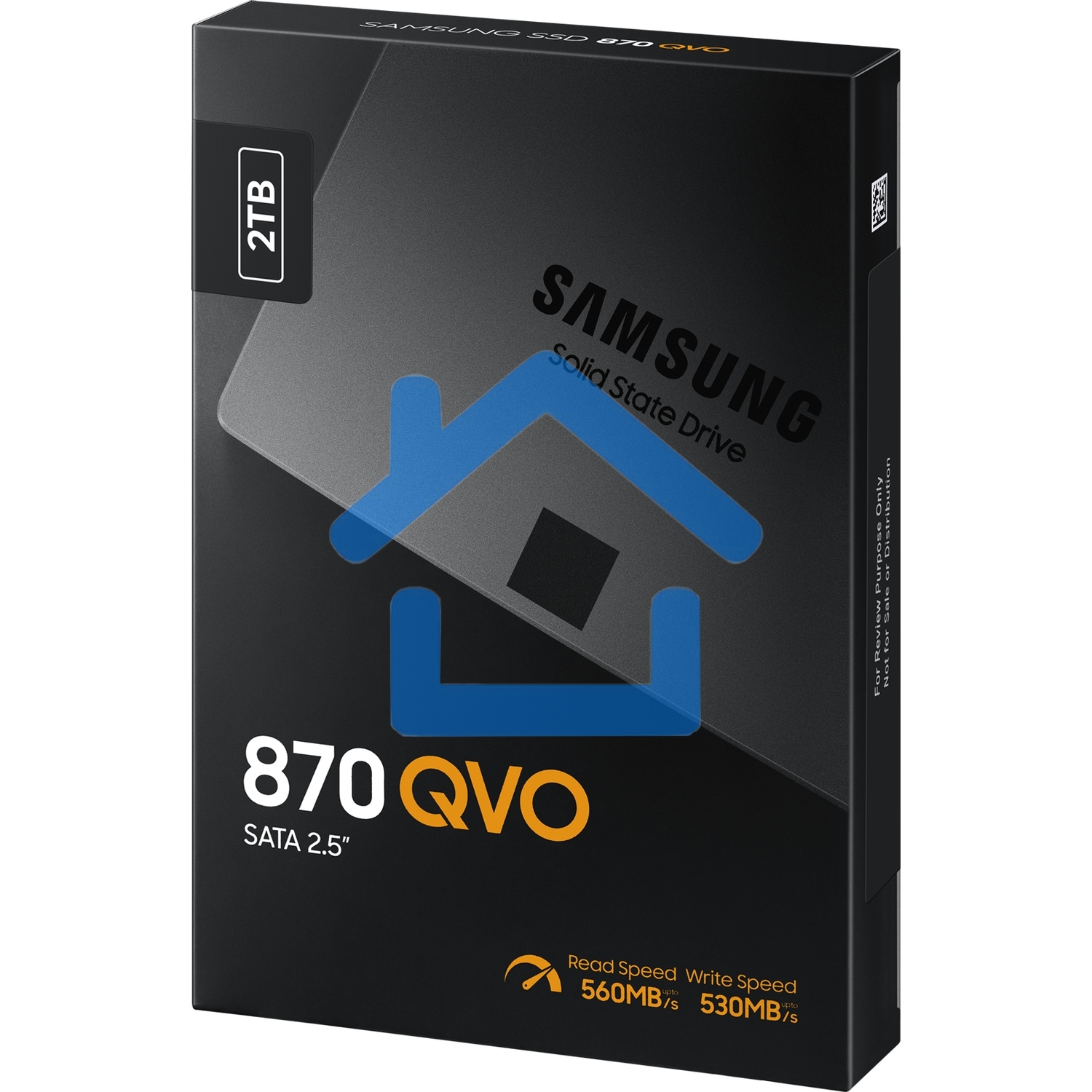 Накопитель SSD Samsung 870 QVO, 2Tb, SATA III, 2.5