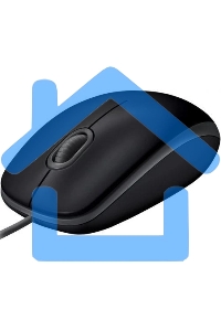 Мышь проводная Logitech M110 Silent черный, 1000 dpi, USB, кнопки - 3