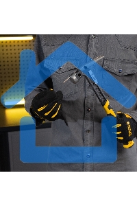 Молоток строительный Denzel 450 г, цельнокованый, боек с магнитом, двухкомп. обрезин. рук-ка