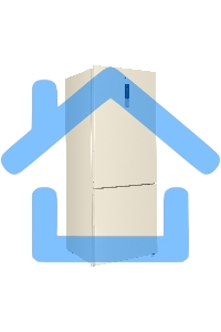 Холодильник Maunfeld MFF1857NFBG бежевый инвертер двухкамерный 336/117л морозилка снизу