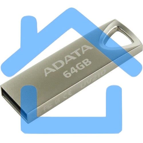 Флешка USB R/W ADATA R/W 64Gb ADATA UV210, USB 2.0, Металлич. Серебро