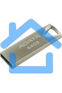 Флешка USB ADATA UV210 (AUV210-64G-RGD), 64 Gb, USB 2.0, R/W 15/5, серебро