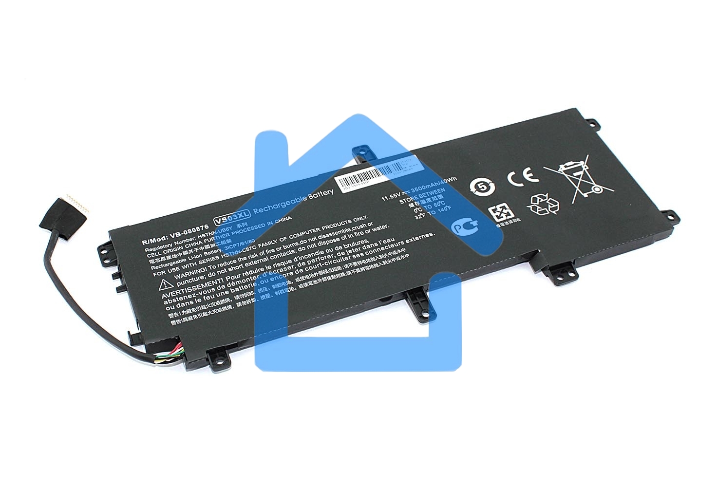 Аккумуляторная батарея для ноутбука HP Envy 15-AS 11.55V 3500mAh OEM