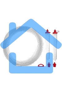 Гидроуровень Matrix удлиненная колба, рельефная градуировка, 20 м