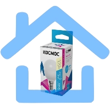 Лампа светодиодная LED BASIC GL45 7.5Вт 220В E14 3000К Космос LkecLED7.5wGL45E1430