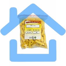 Разъем штекерный изолированный гнездо 5 мм 4-6 мм² (РШи-м 6.0-5/РШИм 5,5-6-4) желтый Rexant