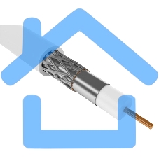 Кабель коаксиальный ITK GENERICA CC3-R6F1-111-100-G RG-6 SF/UTP общий экран в оплетке 75Om PVC внутренний 100м белый