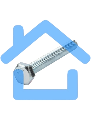 Болт шестигранный KRANZ DIN 933, 10х80, пакет (2шт.)