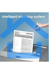 Шредер Deli ET096 серебристый (секр.P-5) фрагменты 16лист. 30лтр. CD