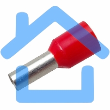 Наконечник штыревой втулочный изолированный F-12 мм 10 мм² (НШВи 10-12) красный Rexant