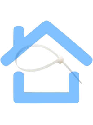 Хомут под винт 3.6х150 нейл. белый (уп.100шт) Rexant 07-0154