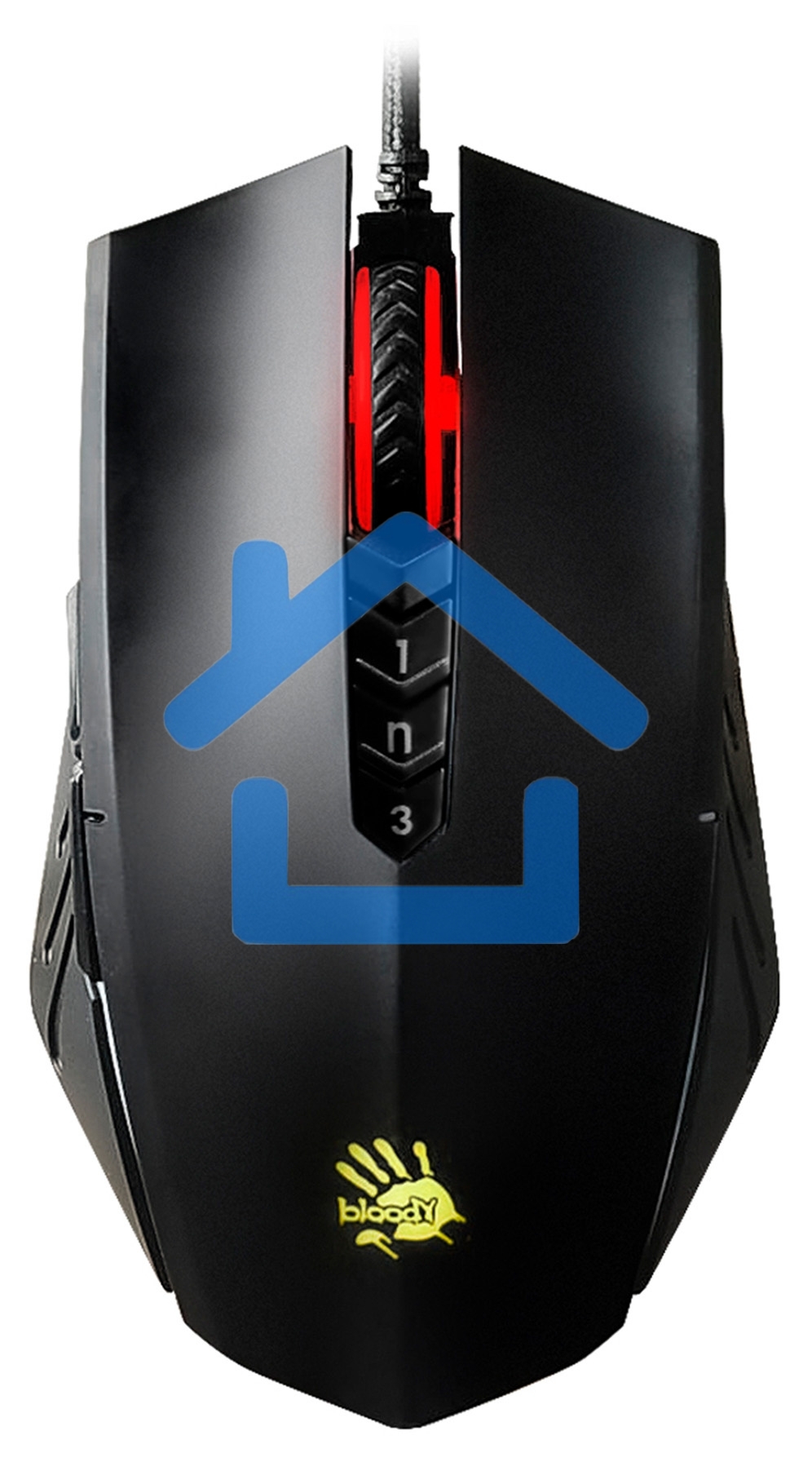 Мышь проводная A4Tech Bloody A70 черный, 6200 dpi, USB, кнопки - 8
