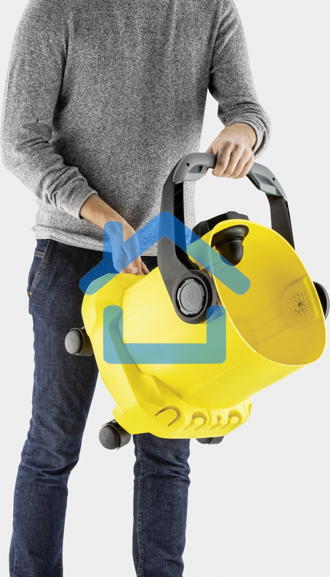 Строительный пылесос Karcher WD 5 V-25/5/22 желтый, 1100 Вт, уборка сухая/сбор воды, пылесборник мешок/контейнер, 25 л