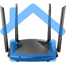 Маршрутизатор D-Link DIR-X1860/RU/R1A Wi-Fi 6 AX1800, 1000Base-T WAN, 3x1000Base-T LAN