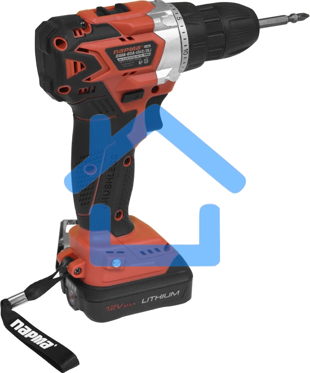 Дрель-шуруповерт акк. Парма ДША-02А-1512/2Li 02.021.00014
